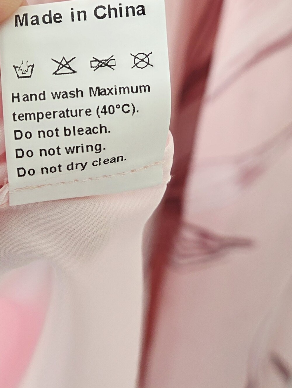 Fehaute Floral Chiffon V Neck Sleeveless A-Line Floor-length Gown Dress Pink 6 - Picture 7 of 7